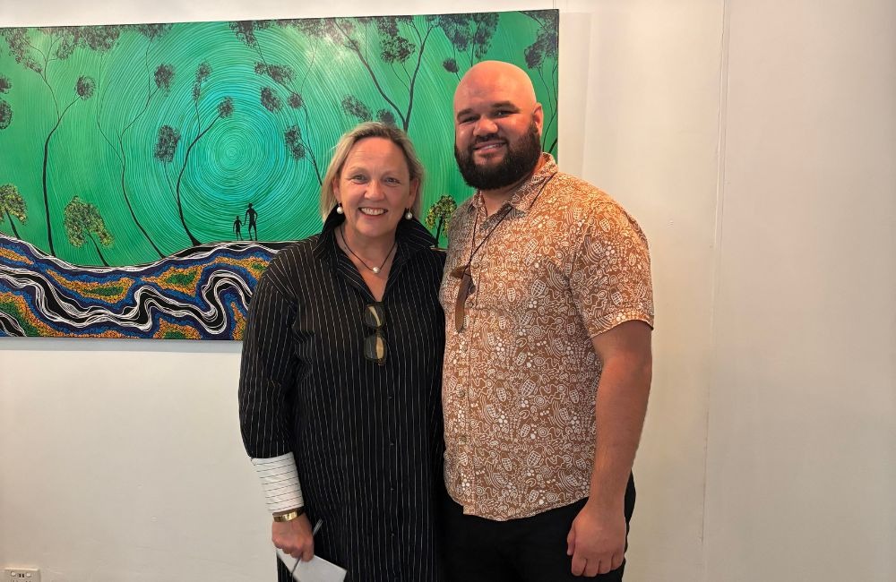 Local Artists Sells Out Entire Collection at Opening Night of First Solo Exhibition